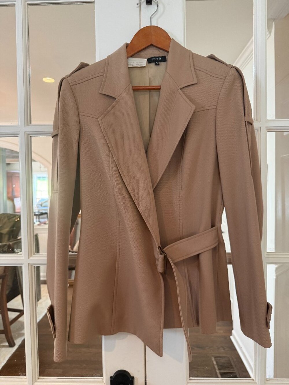 Exte 100% wool gaberdine blazer size 42